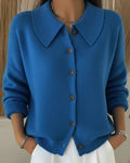 Waiheke | Button-Front Collar Cardigan
