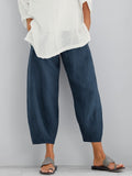 Dena - Cotton Crop Pants for Women