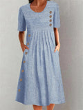 Rosabel | Coastal Stripe Midi Dress