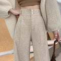 Noor | High-Waisted Wide-Leg Trousers