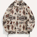 Juno | Patterned Plush Zip-Up Jacket