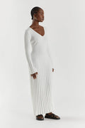 Freya | Elegant Ribbed Midi Dress