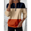 Akaroa | Colorblock Quarter-Zip Sweatshirt