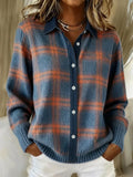 Avalon | Long Relaxed Plaid Cardigan