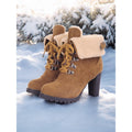 Mia | Cozy Lace-Up Heeled Winter Boots