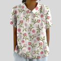Killcare | Rose Print Collared Blouse