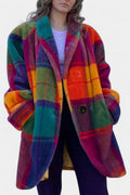 Piha | Checked Oversized Coat