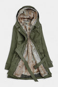 Rosalind | Belted Hooded Long Parka