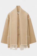 Mallory | Scarf-Collar Wrap Coat