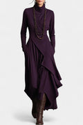 Genevieve | Draped Asymmetrical Maxi Dress