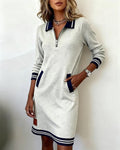 Woollahra | Collared Zip-Front Dress