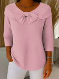 Whitianga | Bow-Neck Knit Top