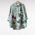 Eden | Botanical Button-Front Blouse