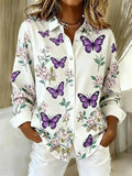 Zadie | Floral Butterfly Button Blouse