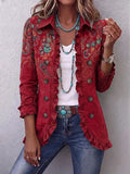 Glebe | Bohemian Paisley Ruffle Jacket