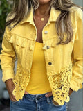 Castlecrag | Fringe & Lace Cropped Jacket
