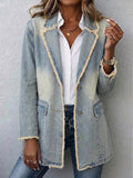 Fia | Relaxed Frayed-Edge Blazer