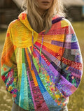 Mackenzie | Sunrise Patchwork Hoodie