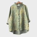 Cardrona | Ruffle-Trim Floral Blouse