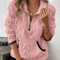 Bronte | Cozy Textured Half-Zip Sweatshirt