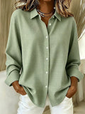 Celeste | Relaxed Gingham Button-Front Blouse
