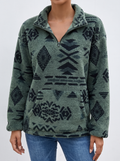Rowan | Patterned Half-Zip Pullover