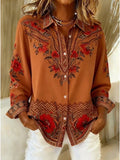 Marigold | Bohemian Floral Long Sleeve Blouse