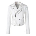 Juliet | Cropped Belted Biker Jacket