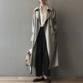 Gerroa | Double-Breasted Belted Long Trench Coat