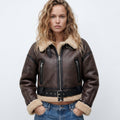 Carmen | Cropped Aviator Jacket