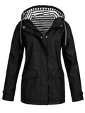 Cornelia | Hooded Water-Resistant Rain Jacket