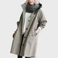 Jem | Hooded Relaxed-Fit Long Trench Coat