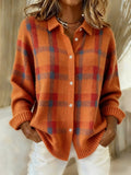 Kirribilli | Checked Button-Up Oversized Cardigan