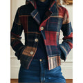 Henrietta | Plaid Patchwork Cropped Jacket
