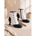 Eleanora | Vintage Two-Tone Ankle Boots